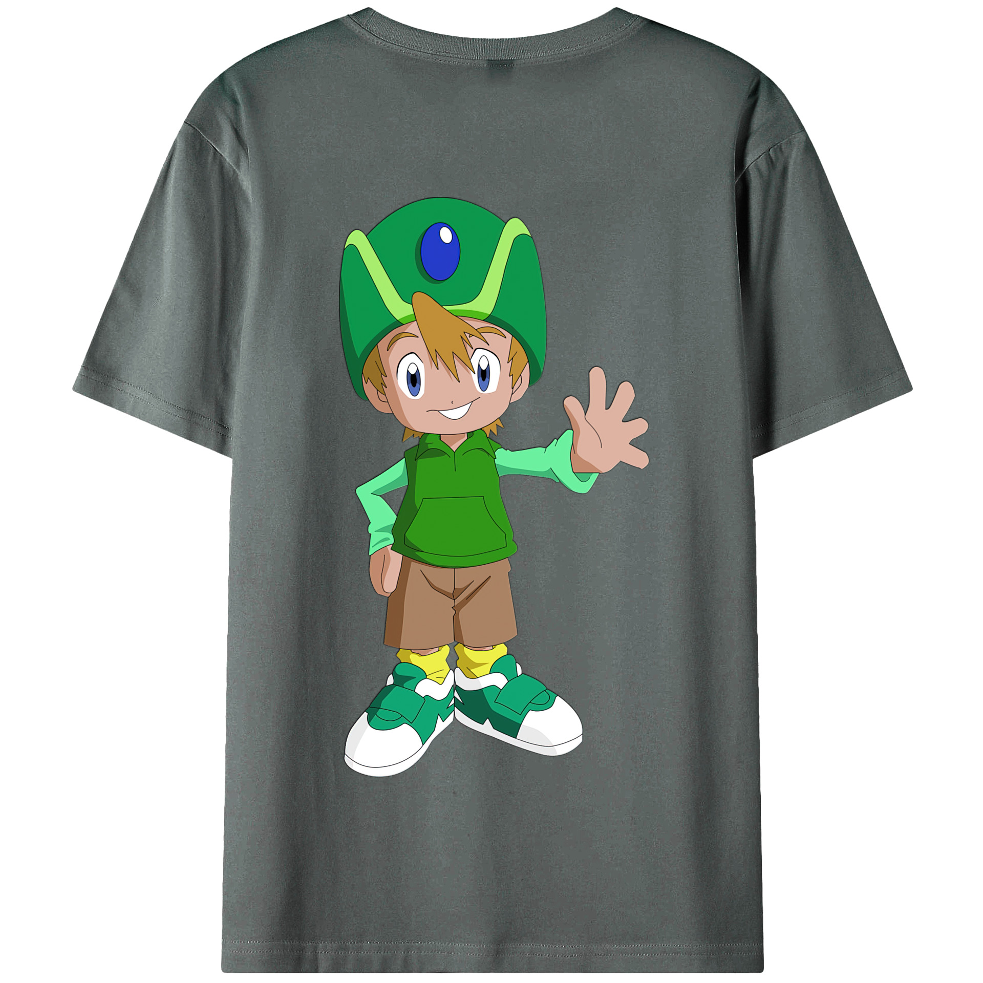 （画像用） Digimon デジタルモンスター/デジモン 綿100％半袖Tシャツ（背面プリント）